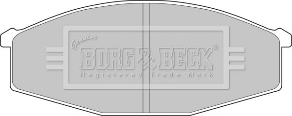 BORG & BECK Комплект тормозных колодок, дисковый тормоз BBP1497
